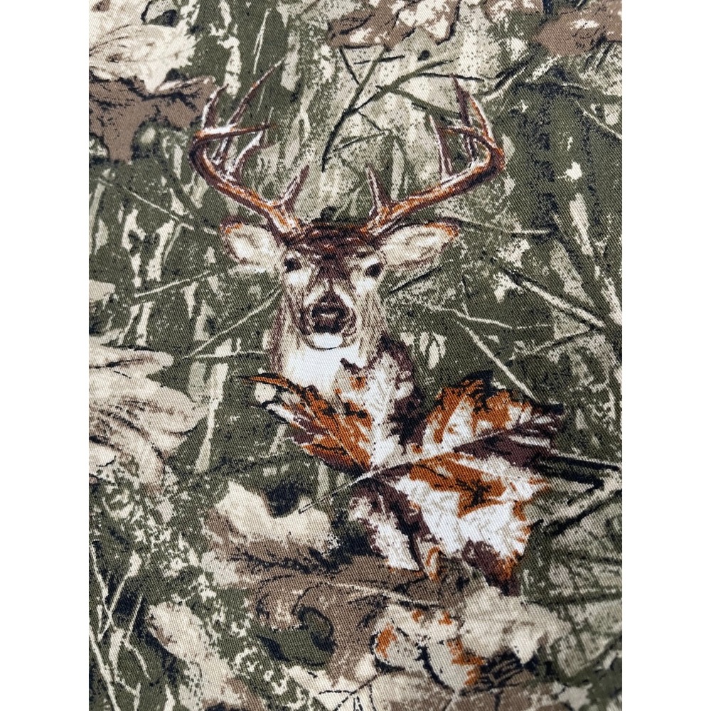 Woods & Water Shirt Mens Large Green Camo Button Down Deer Hunting Outdoor Cabin - Picture 5 of 9
